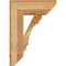 Ekena Millwork Olympic Slat Rough Sawn Bracket w/ Offset Brace, Western Red Cedar, 8"W x 20"D x 28"H BKT0806X20X28OLY06RWR - alternate 3